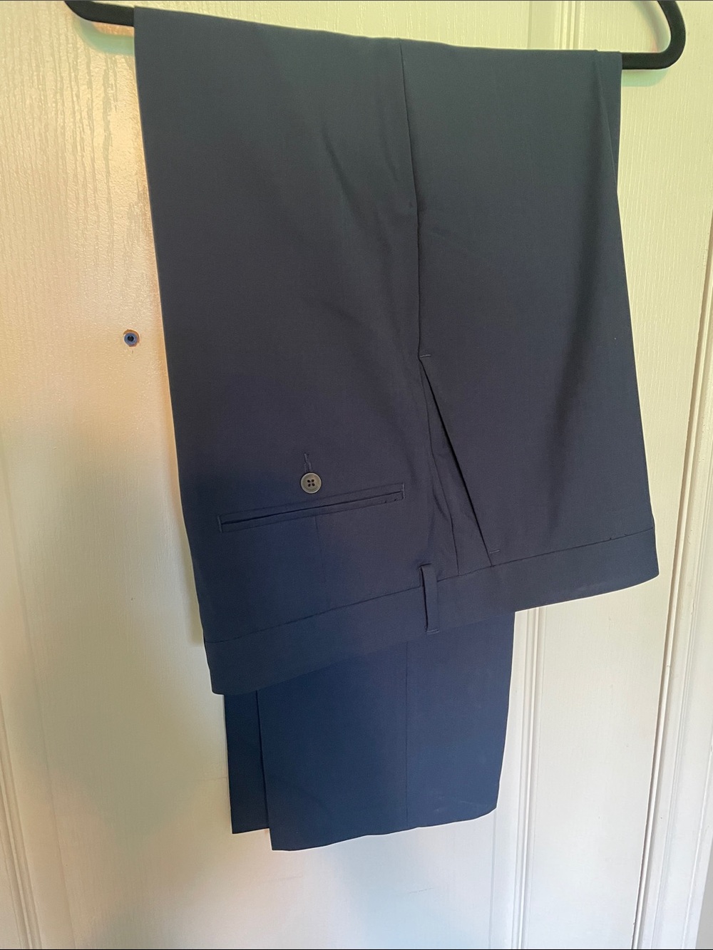Men's Navy Dress Pants - Tailored Formal Trousers